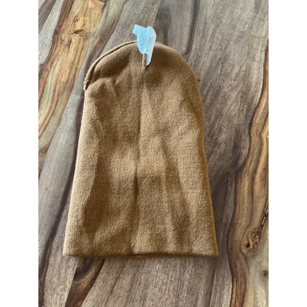 Carhartt A18 Brown Watch Hat Beanie One Size Acrylic Cuffed Knit Workwear Logo - Picture 7 of 8